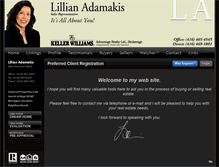 Tablet Screenshot of lillianadamakis.com